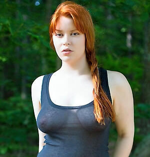 Grown-up redheaded pussy X-rated pics